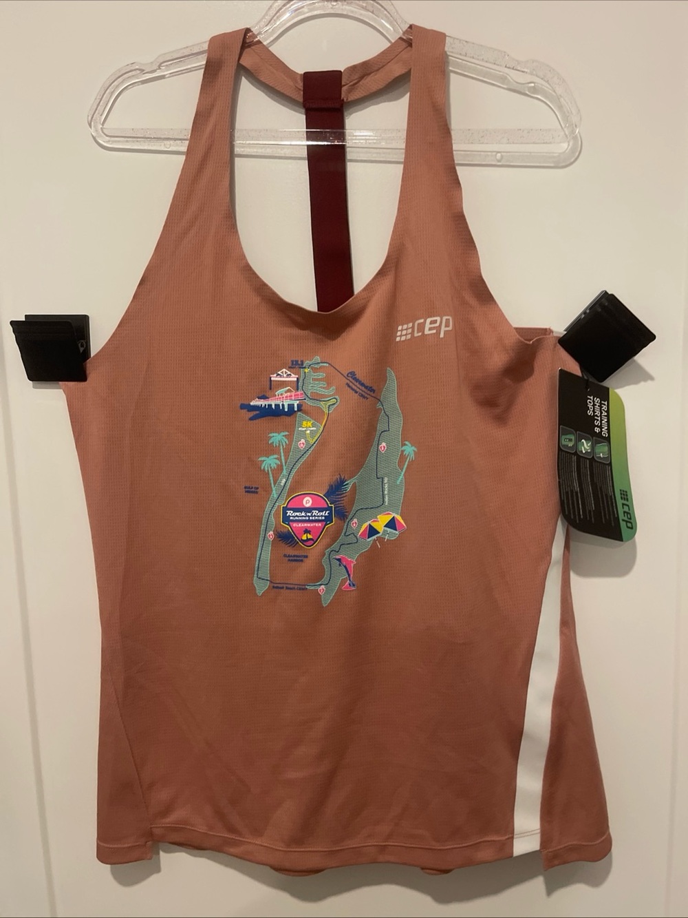 CEP Sports Women’s Training Tank Top Tan Large New Rock N Roll Series